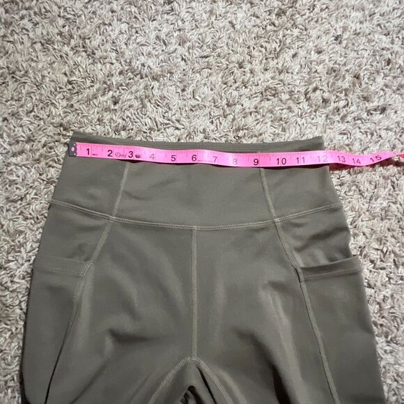 Fabletics Anywhere Motion365 Women's Small High-Waisted Moto 7/8  Leggings Green - Picture 7 of 8